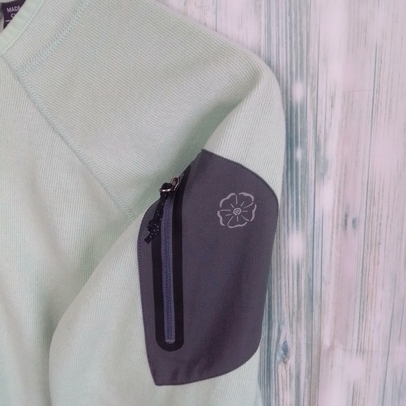 Outdoor research full zip wool blend full zip mid layer jacket large mint green - Picture 4 of 9